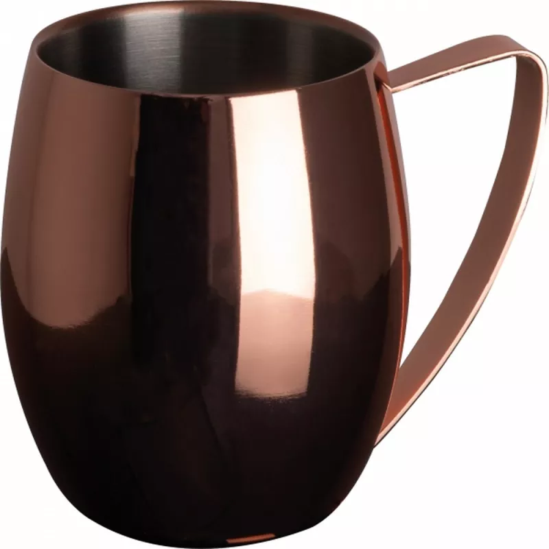 Kubek stalowy z podwójnymi ściankami 400 ml CrisMa WALDEMAR - miedziany (8517595)