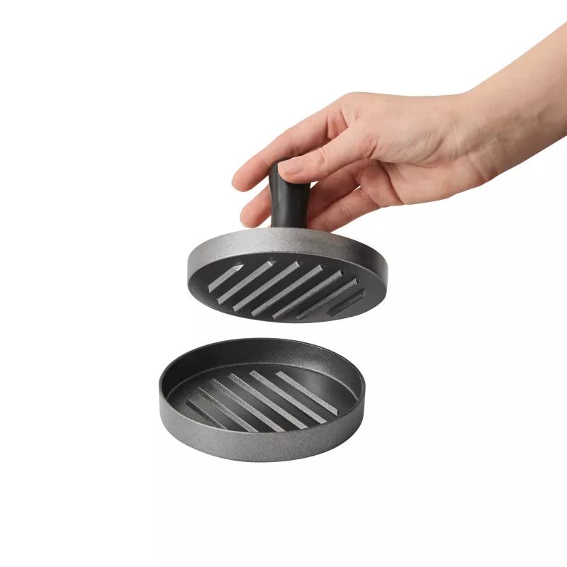 Aluminiowa prasa do burgerów - czarny, srebrny (56-0604048)