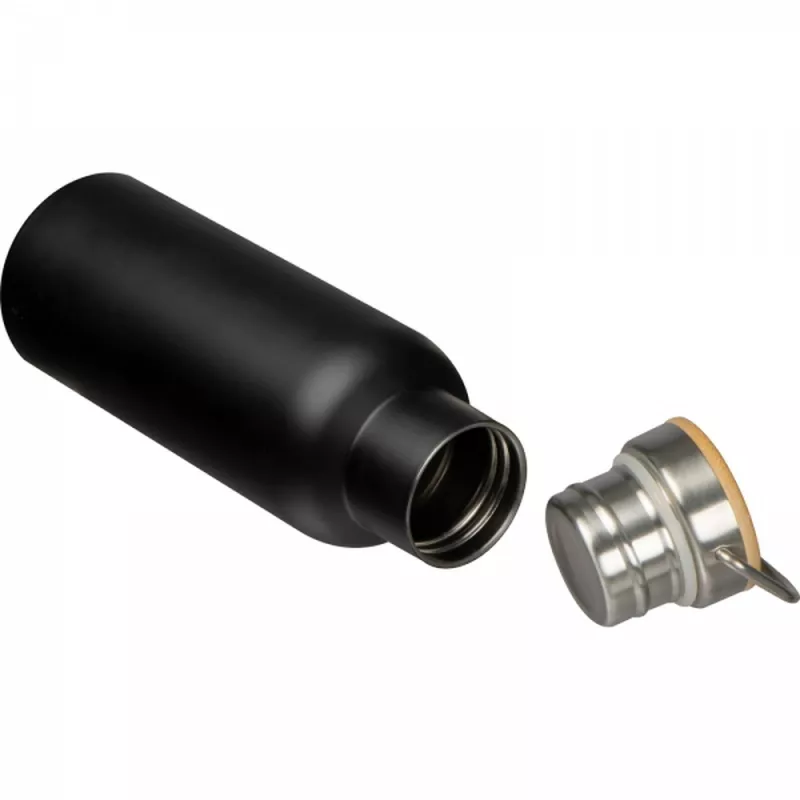 Butelka termiczna stalowa 500 ml EDOARDO - czarny (6098303)