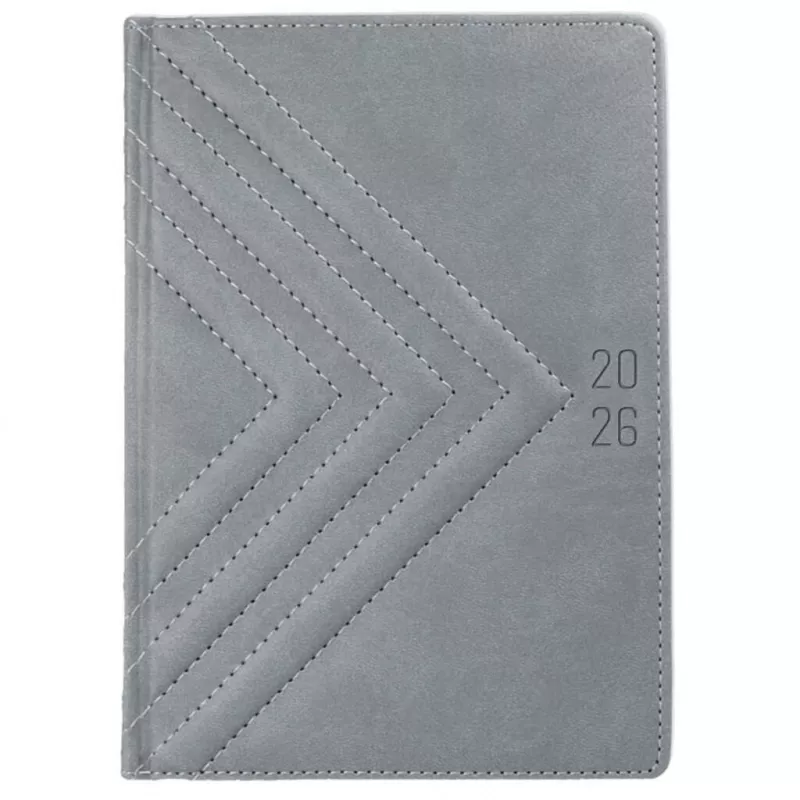 Kalendarz książkowy A5 DZIENNY z registrami LATTE - różne kolory (KK-VCL-605RD)