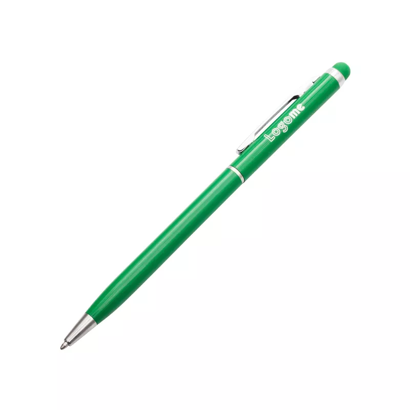Długopis aluminiowy Touch Tip - zielony (R73408.05)