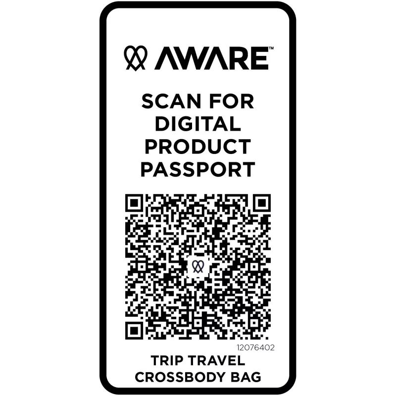 Trip Aware™, torba na ramię wykonana z materiałów z recyklingu, 1 l - Złamana biel (12076402)