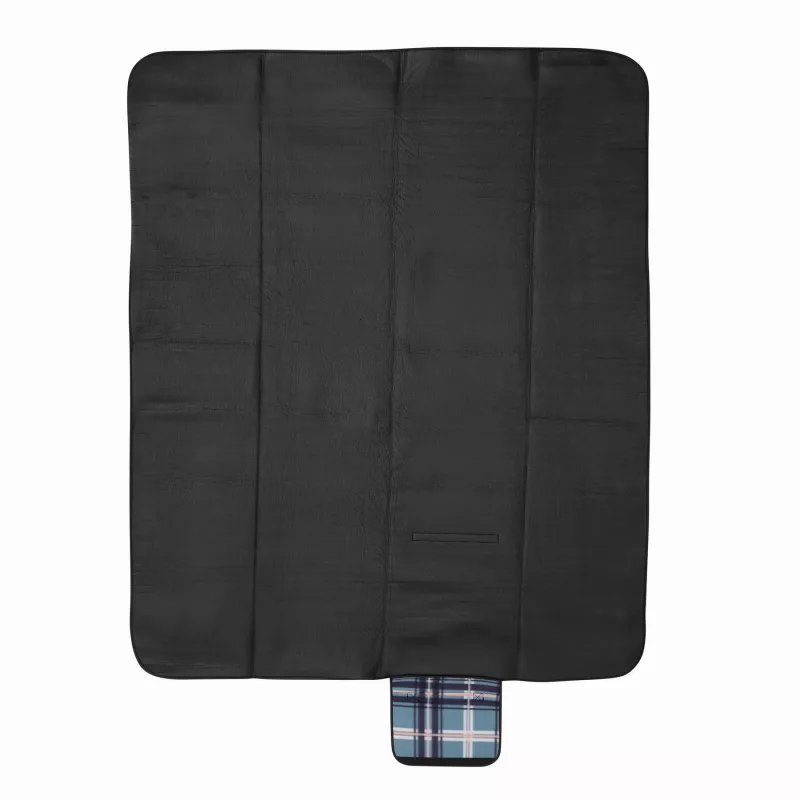 Koc piknikowy - biały, czarny, niebieski (56-0604119)