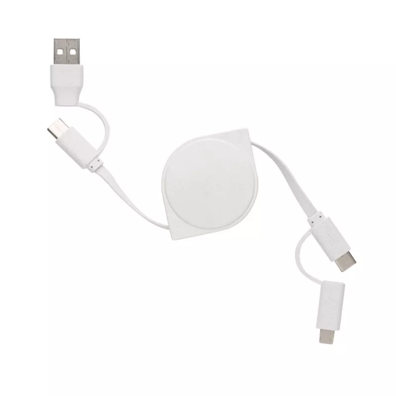 Kabel do ładowania 6 w 1 - biały (P302.663)