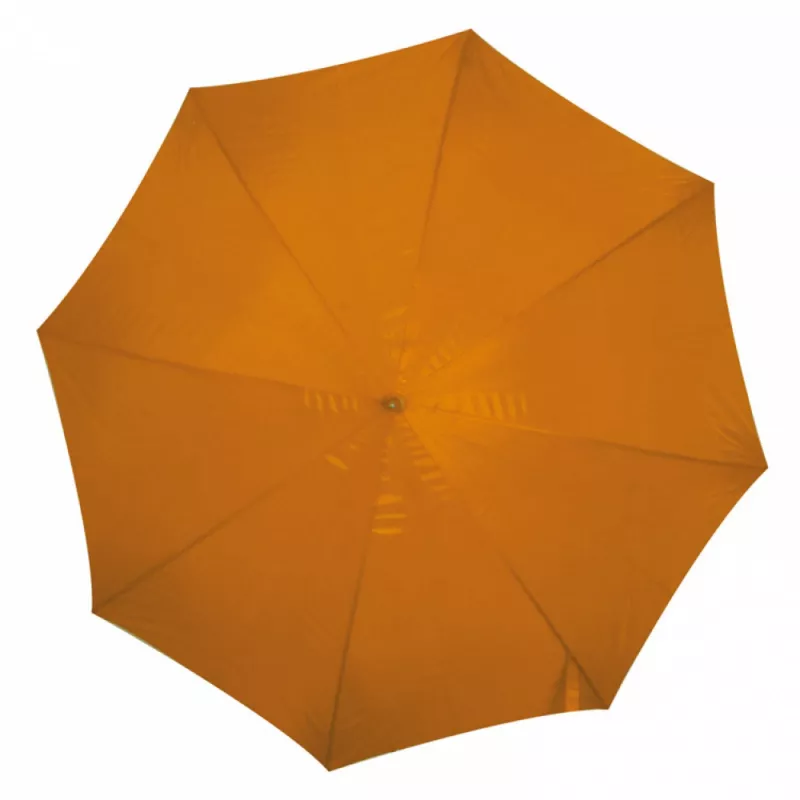 Parasol automatyczny z drewnianą rączką, śr. 105 cm - pomarańczowy (4513110)
