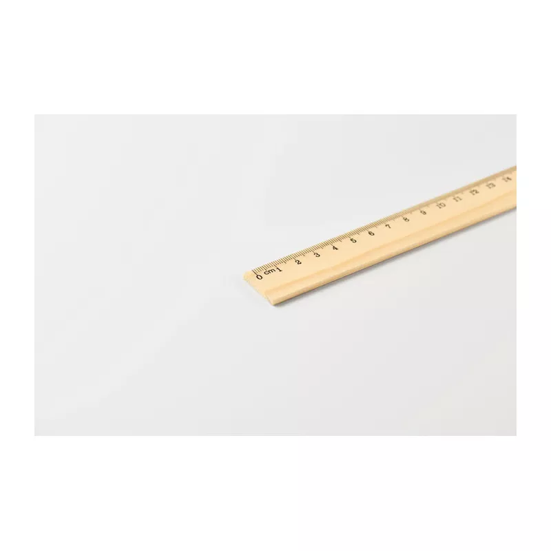 Linijka z drewna sosnowego 20 cm RULER20 - Drewna (MO2917-40)