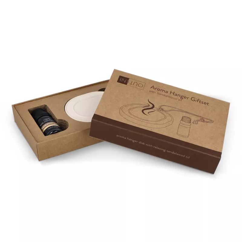 Zapachowy wieszak InSideOut z olejkiem z drzewa sandałowego 10 ml - brązowy (LT57308-N0051)
