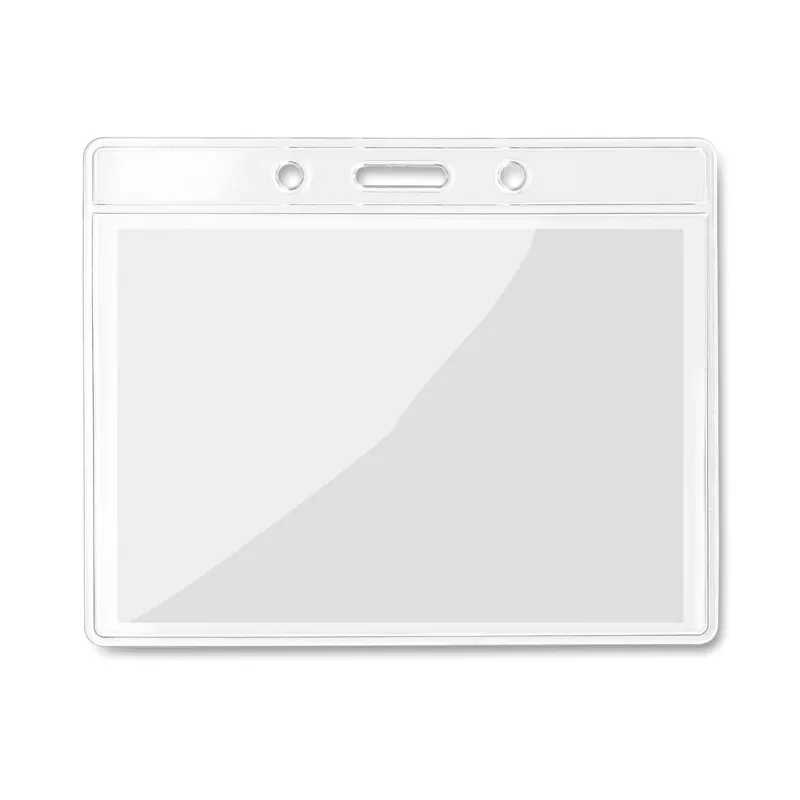 Identyfikator przezroczysty z PVC 10x8 cm BADGY - Przezroczysty (MO8599-22)