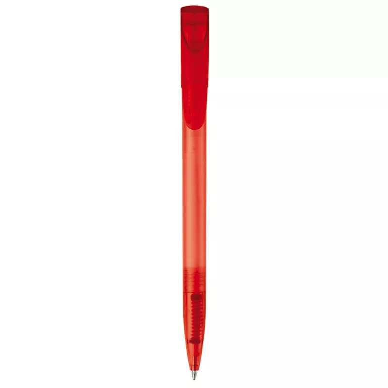 Długopis plastikowy Deniro Frosty - czerwony  mrożony (LT87952-N5421)
