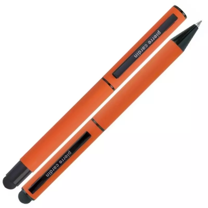 Zestaw piśmienny długopis i pióro kulkowe touch pen soft touch CELEBRATION Pierre Cardin - pomarańczowy (B0401001IP310)
