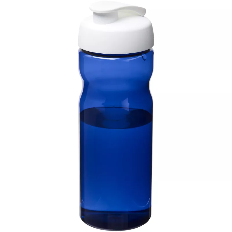 Bidon H2O Eco o pojemności 650 ml z wieczkiem zaciskowym - Biały-Niebieski (21009713)