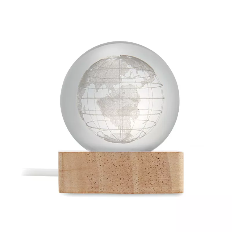 Lampka LED szklana kula GLOBE LIGHT - Drewna (MO2690-40)