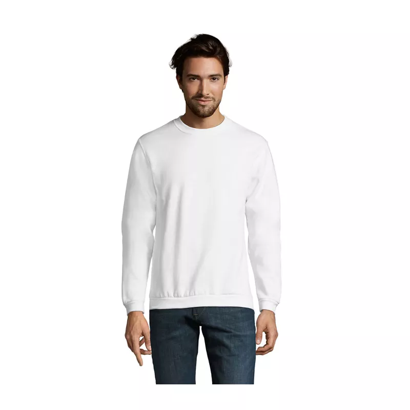 Bluza męska z okrągłym dekoltem 260 g/m² Sol's SPIDER - Bialy (S01168-WH)