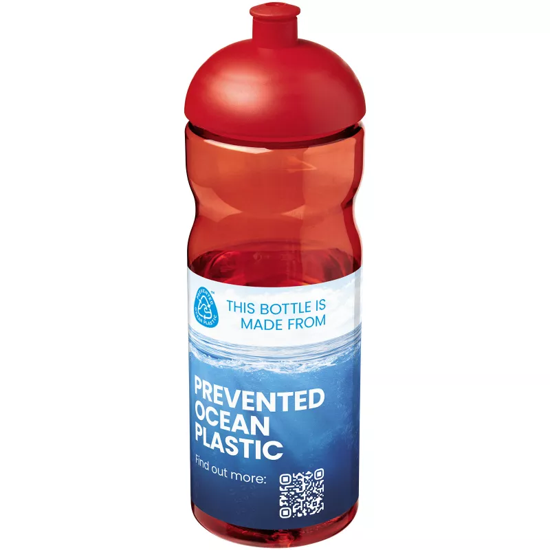 Bidon H2O Eco o pojemności 650 ml z wypukłym wieczkiem - Czerwony (21009821)