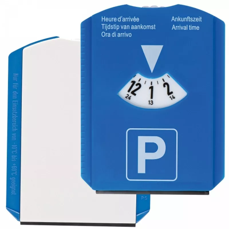 Parkometr ze skrobaczką do szyb DEIRDRE - niebieski (9901104)