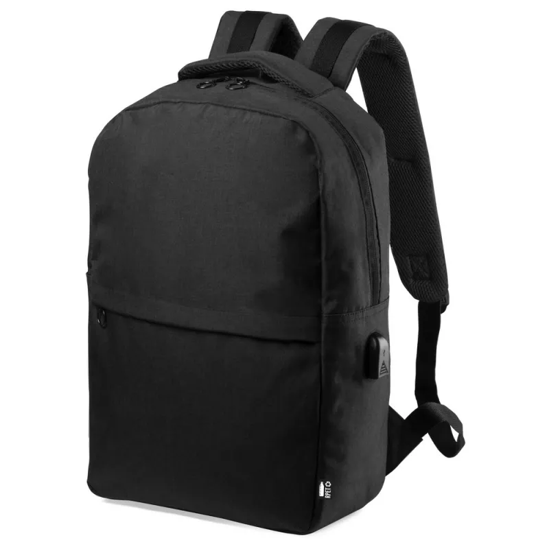 Plecak na laptopa 15" RPET - czarny (V8157-03)