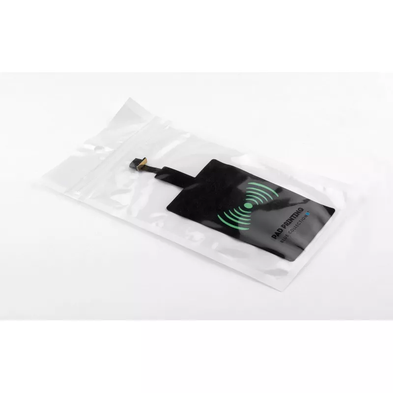 Adapter micro USB do ładowania indukcyjnego INDO - czarny (09088)