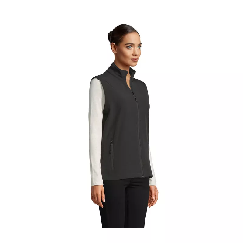 Kamizelka softshell damska Sol's RACE BW WOMEN - Czarny (S02888-BK)