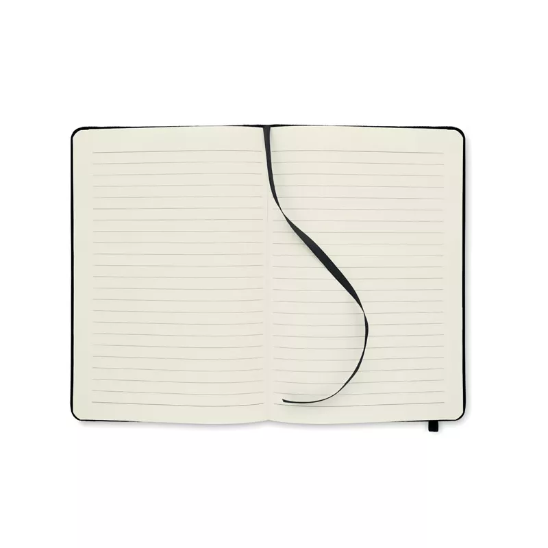 Notes A5 w okładce z RPET 80 kartek w linię NOTE RPET - Czarny (MO9966-03)
