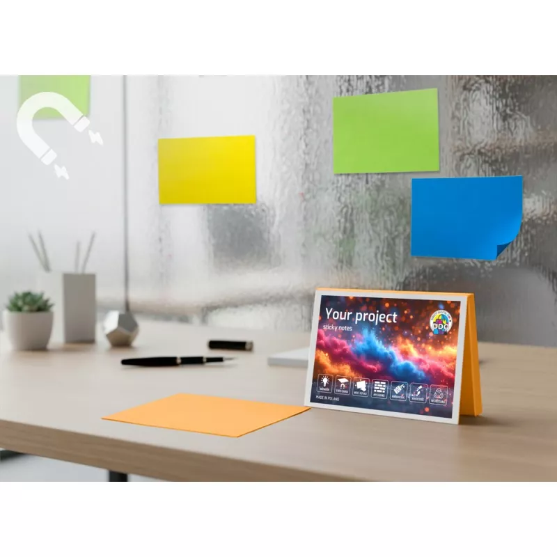 Elektrostatyczne karteczki samoprzylepne | Rolly - pomarańczowy (VA126-07)