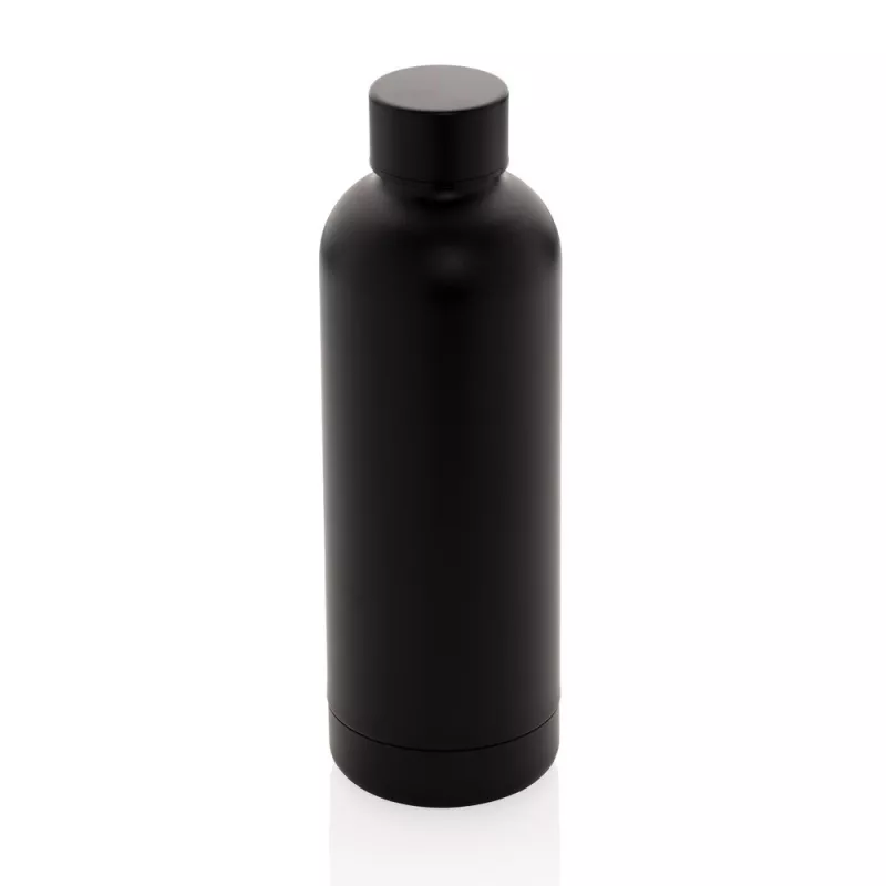 Butelka termiczna 500 ml, stal nierdzewna z recyklingu - czarny (P435.701)