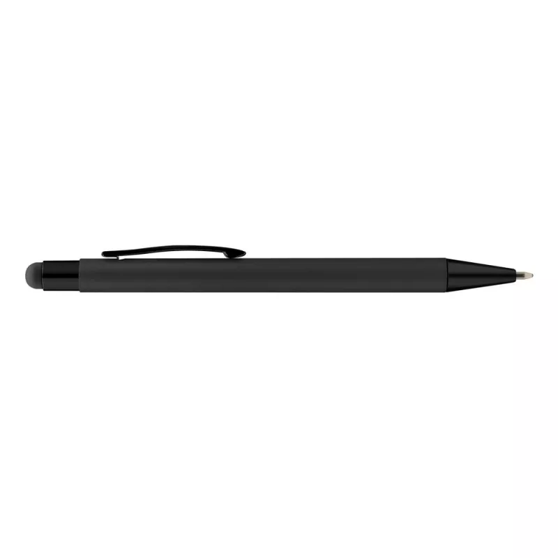 Długopis aluminiowy z touch pen-em | Ida - czarny (V1376-03)
