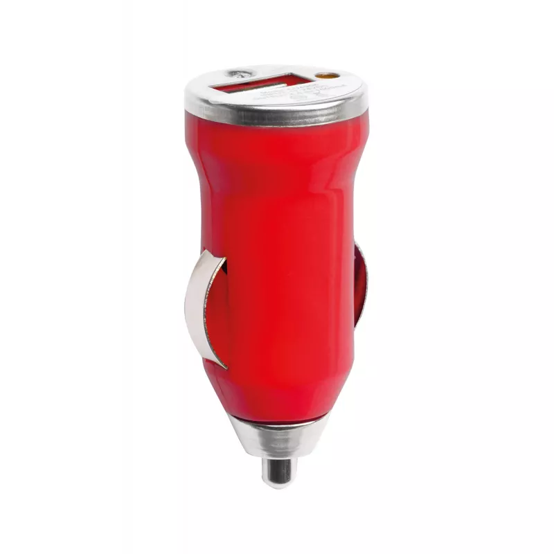 Hikal ładowarka samochodowa USB - czerwony (AP741172-05)