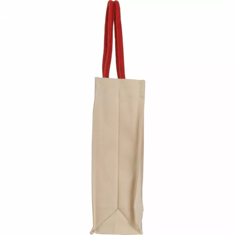 Torba płócienna z długimi uszami 320 g/m2 RODOLFO - czerwony (6521805)