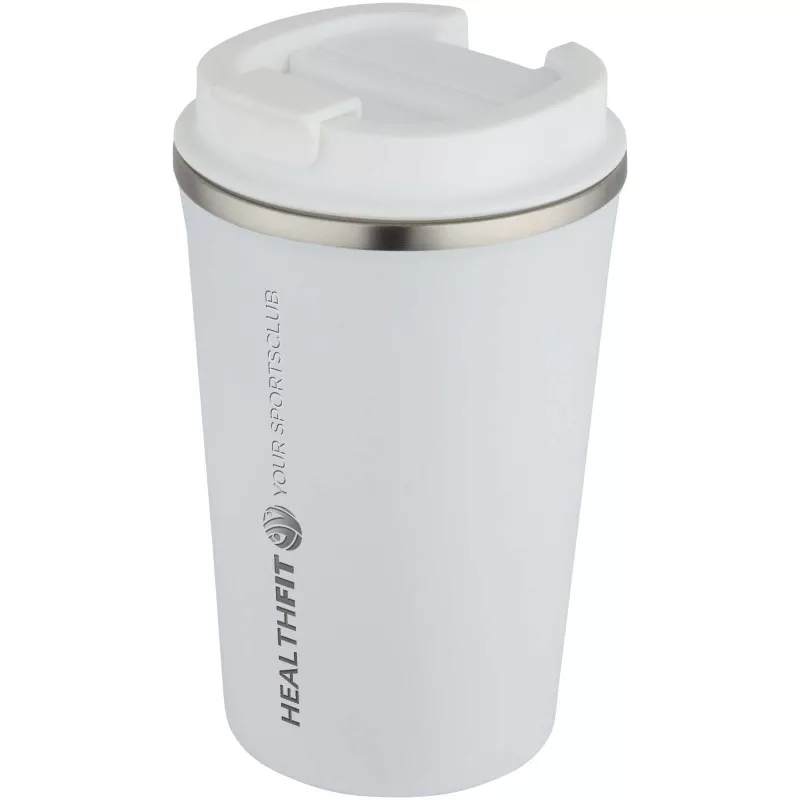 Newport kubek ze stali nierdzewnej, izolowany próżniowo, o pojemności 350 ml, z podwójnymi ściankami - Biały (10091601)