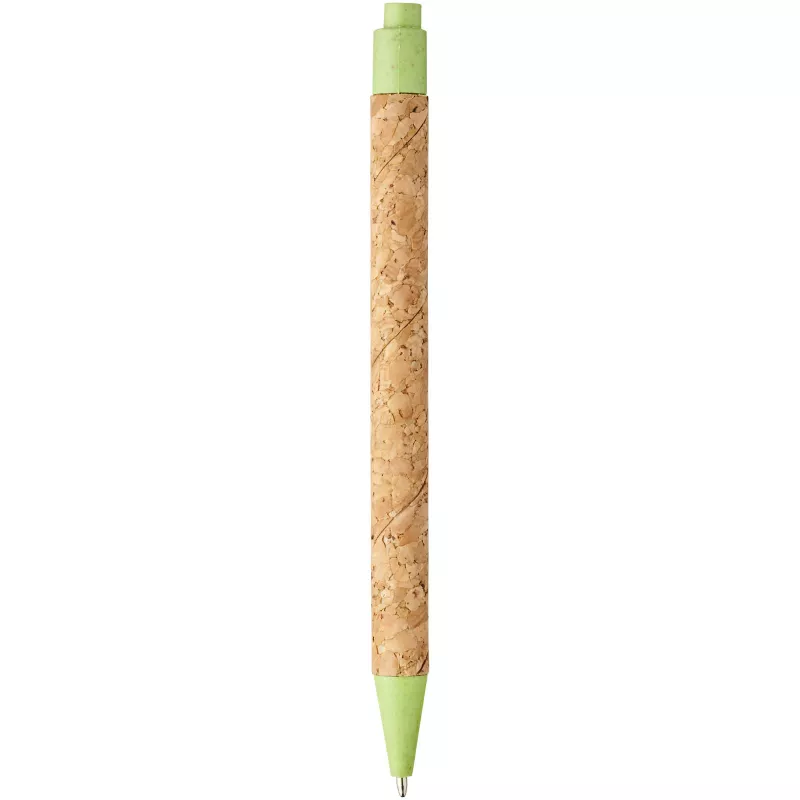Długopis Midar z korka i słomy pszennej - Piasek pustyni-Zielone jabłuszko (10738502)