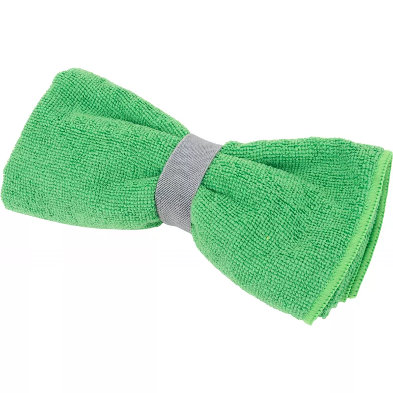 Mały ręcznik z mikrofibry 160 g/m² HUGH - zielony (7475409)