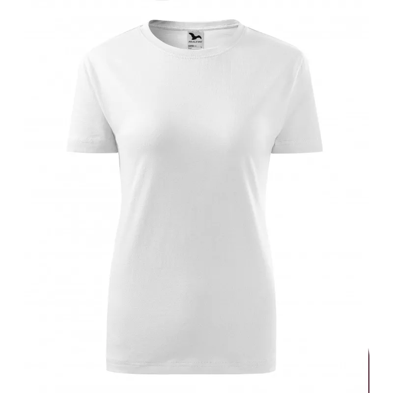 Damska koszulka bawełniana 145 g/m² MALFINI CLASSIC NEW 133 - Biały (ADLER133-BIAŁY)