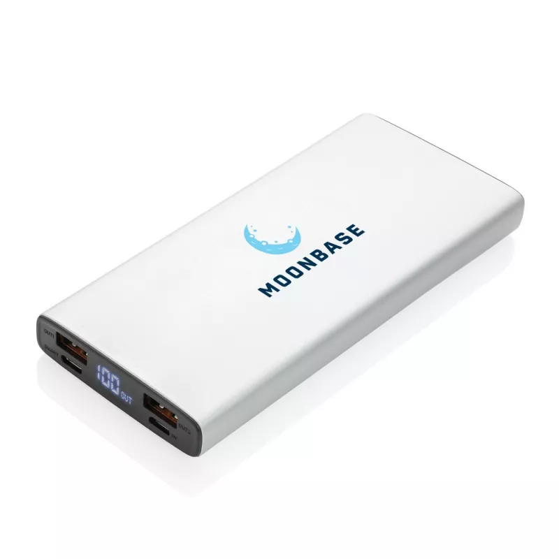Szybki power bank 10000 mAh - srebrny (P322.242)