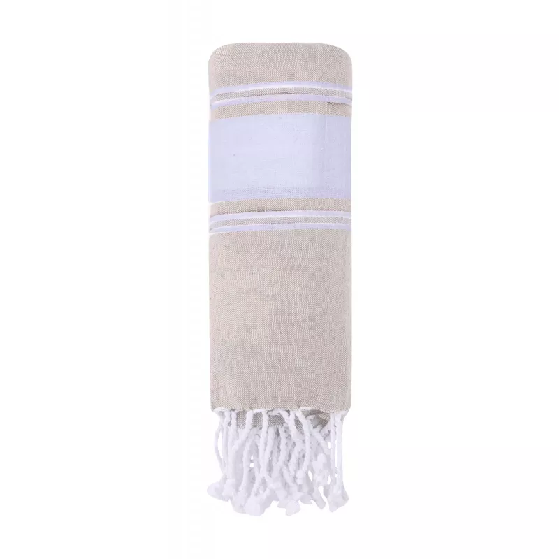 Ręcznik plażowy 90 x 180 cm Lainen 100% bawełna - brązowy (AP733852-09)