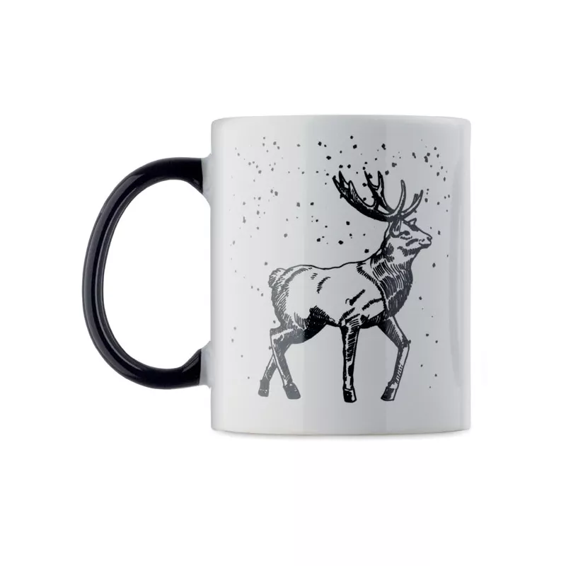 Kubek ceramiczny świąteczny 300 ml FESTIMUG - Czarny (CX1571-03)