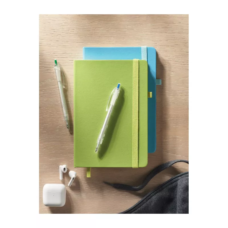 Notes A5 z recyklingu 96 kartek w linię ARPU - Limonka (MO6835-48)