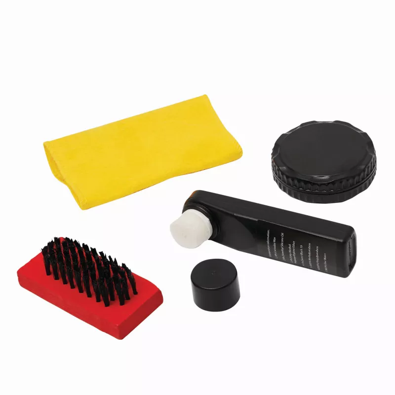 Zestaw do czyszczenia obuwia - czarny, czerwony, żółty (56-0405192)