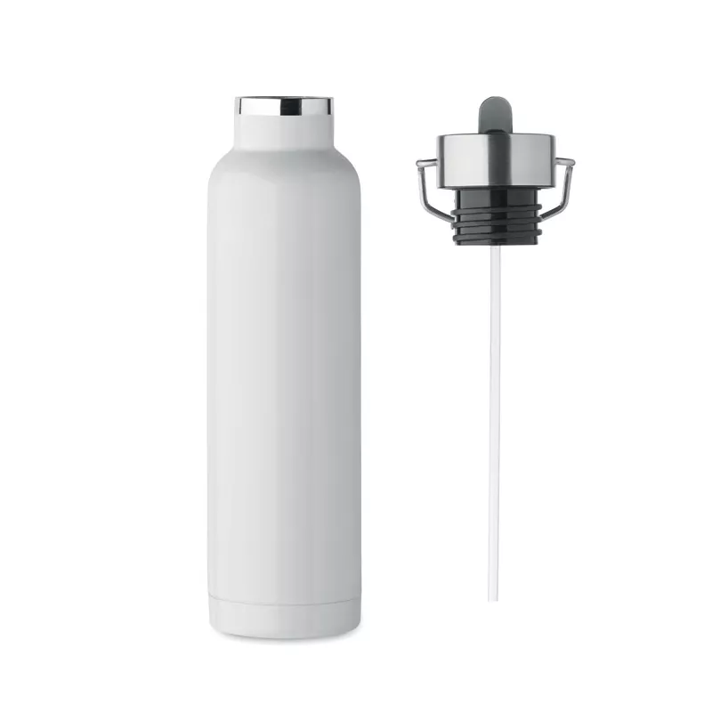 Butelka termiczna ze słomką 660 ml RIFLOW - Bialy (MO2283-06)