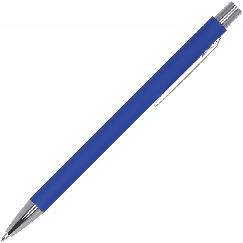 Długopis metalowy soft touch GIORGIO - niebieski (1368004)