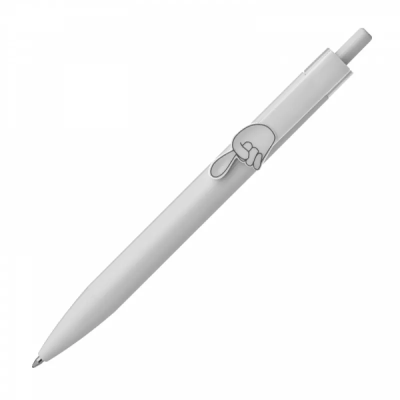 Długopis plastikowy CrisMa Smile Hand - biały (1444306)