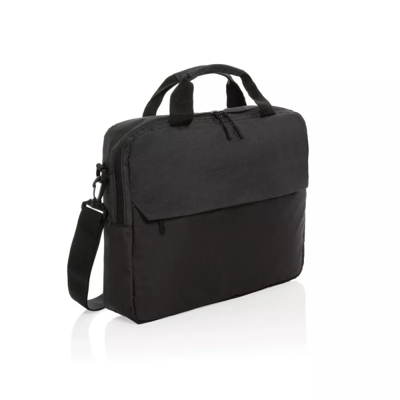 Torba na laptopa 15,6" AWARE™ Kazu, poliester z recyklingu - czarny (P732.171)