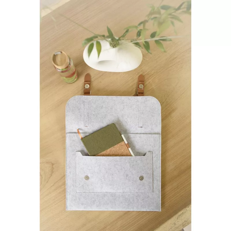 Torba na laptopa 14" z filcu RPET - szary (V1252-19)