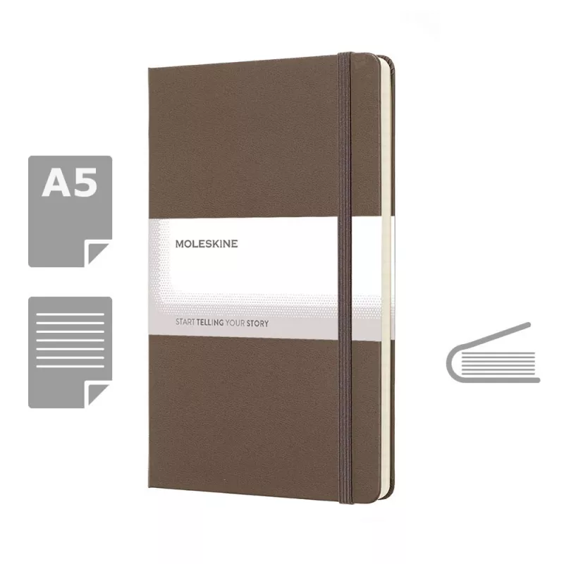 MOLESKINE Notatnik ok. A5 - brązowy (VM301-16)