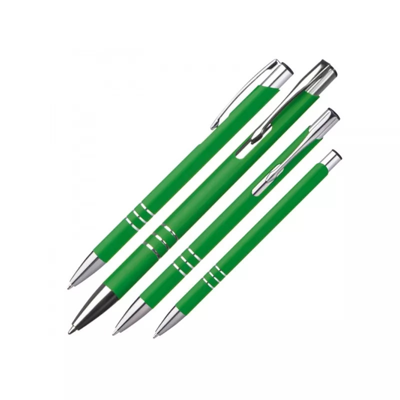 Długopis metalowy soft touch NEW JERSEY - zielony (055509)