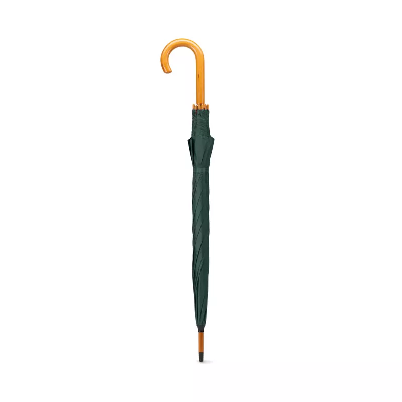 Parasol automatyczny 23,5" z drewnianą rączką CUMULI - Zielony (KC5131-09)