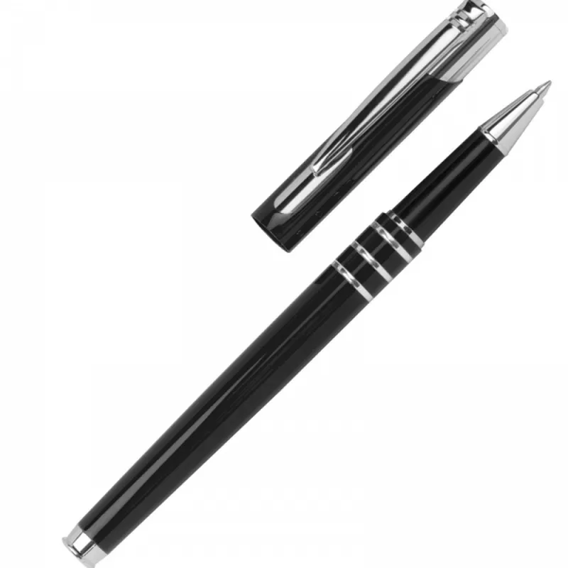 Zestaw piśmienny długopis i pióro kulkowe NORMA - czarny (1076103)