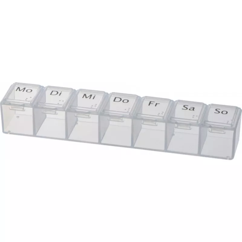 Pudełko na leki KATIE - przeźroczysty (7389666)