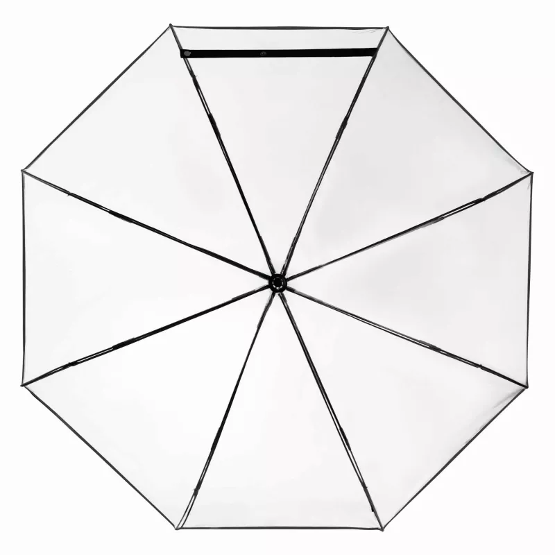 Automatyczny parasol - czarny, transparentny (56-0103401)