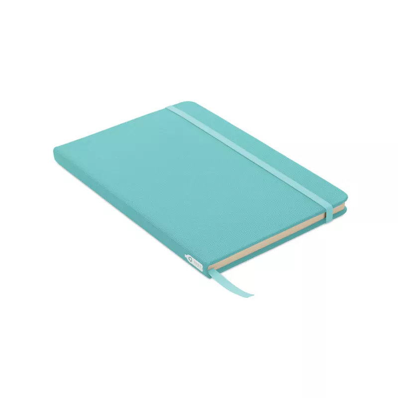 Notes A5 w okładce z RPET 80 kartek w linię NOTE RPET - Turkusowy (MO9966-12)