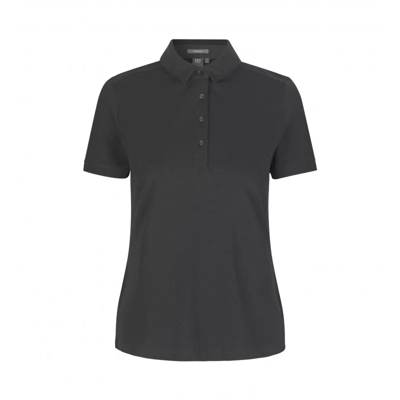 Koszulka bawełniana 185 g/m² ID Polo biznes/Jersey damska 0535 - Black (0535-BLACK)